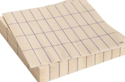 Pattern Napkins-Set of 20 Lunch-Off-white and blue grid