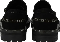 Penny loafer med kontraststikninger