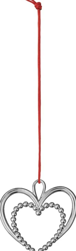 Perle Hjerte H6. 5 forsølvet