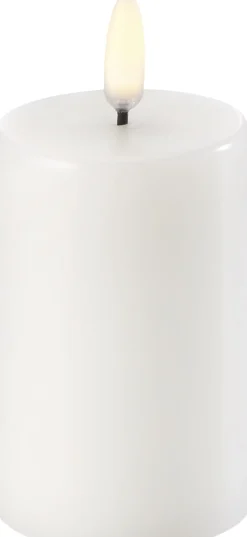 Pillar LED Candle - Nordic White - 5 x 7,5 CM