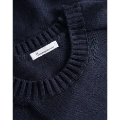 Plain knitted crew neck GOTS/Vegan
