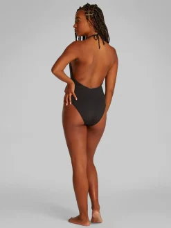 PLUNGE NECKLINE ONE PIECE