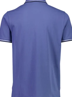 Polo shirt w. contrast piping
