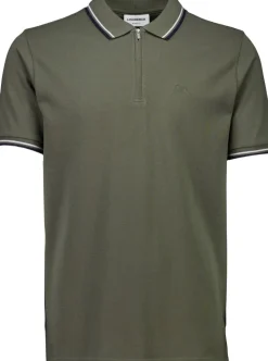 Polo shirt w. zip neck