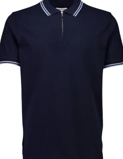 Polo shirt with zip recycled
