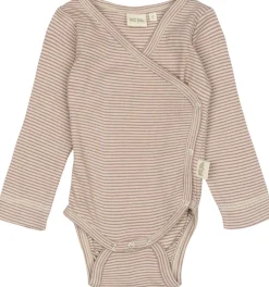 PPDian Body L/S fold over stripe NB NOOS