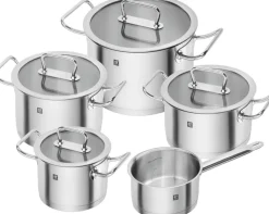 Pro Grydesæt 5-dele, 18/10 rustfrit stål