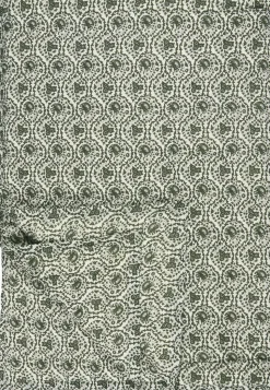 Quilt Ane hvid m/myrtle green mønster