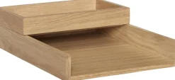 Rail Desk Organiser Natural set of 2