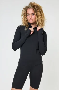 Reset Long Sleeve Mock Neck, Half Zip
