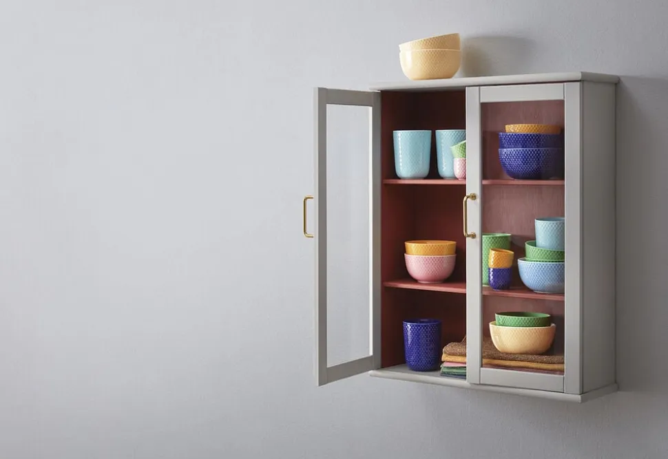 Rhombe Color Krus 33 cl turkis porcelæn