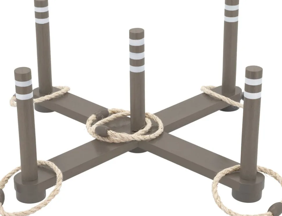 Ringspil 62 x 62 x 25 cm Grå/Brun Gummitræ