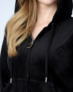 Robertson Classic Velour Zip Trough Hoodie