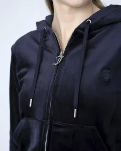 Robertson Classic Velour Zip Trough Hoodie