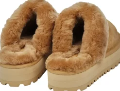 ROBSON - CALF SUEDE MULES WITH SHEARLING