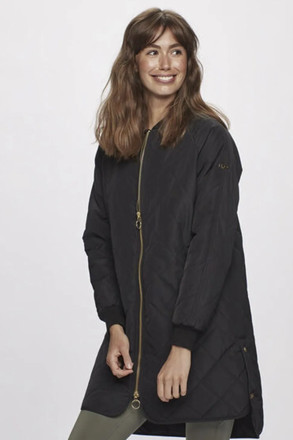 Rubina Quilted lang overgangsjakke