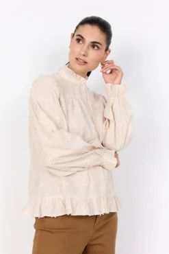 SC-BARBRA 2 Skjorte Creme