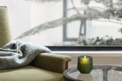 Scented wax glass candle, Serenity, Green, 8,5x9,5 cm *