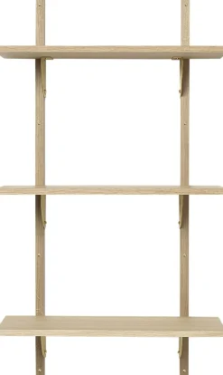 Sector Shelf T/N - Oak - Brass