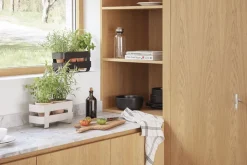 Selvvandende Herb organiser stål Black