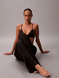 SENSUAL SATIN LOGO PANT