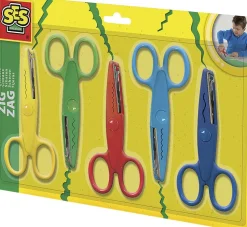SES Creative - Børnesakse 5 stk Zigzag
