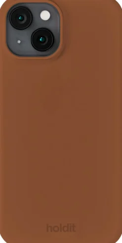 Silicone Case iPhone 15 Almond Brown