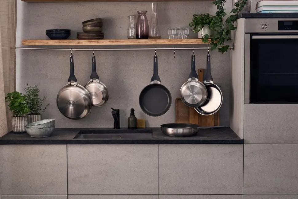 Simplify Stegepande, 24 cm, 18/10 rustfrit stål, Keramisk be