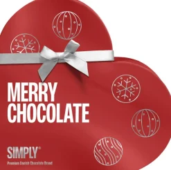 Simply® MERRY CHOCOLATE HEART chokoladeæske (200g)