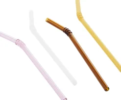 Sip-Swirl Straw Set of 4-Opaque mix