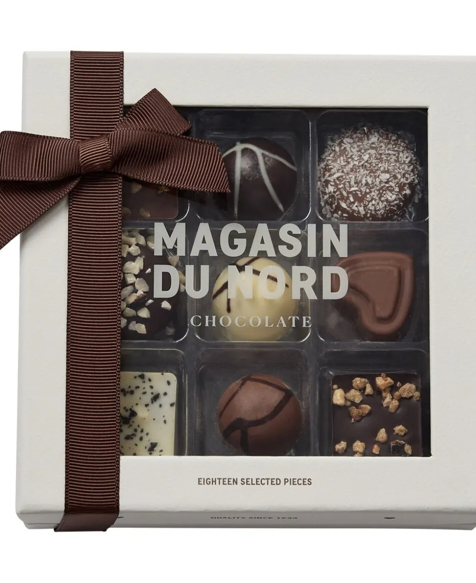 Æske, 18 stk. Dessertchokolade, 188g