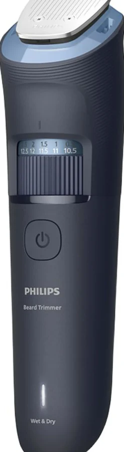 Skægtrimning med metalskær