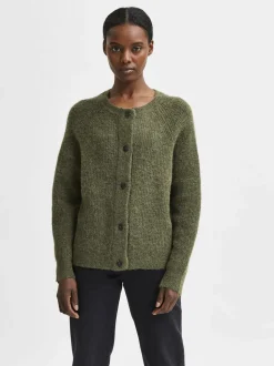 SLFLULU LS ALPACA BLEND KNIT SHORT CARDIGAN B