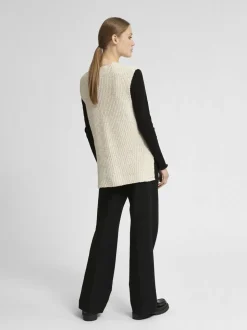 SLFRITA MW WIDE PANT BLACK N NOOS