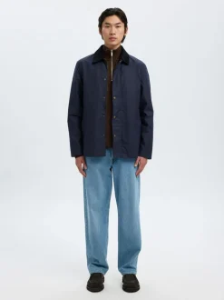 SLHDANE LS KNIT STRUCTURE HALF ZIP