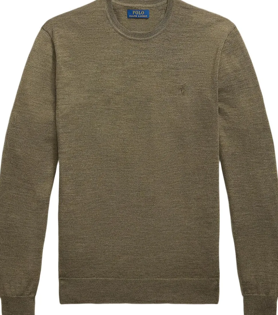 Slim Fit Washable Wool Crewneck Sweater