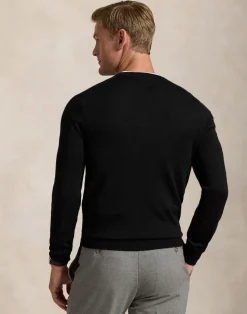 Slim Fit Washable Wool Crewneck Sweater