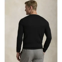 Slim Fit Washable Wool Crewneck Sweater