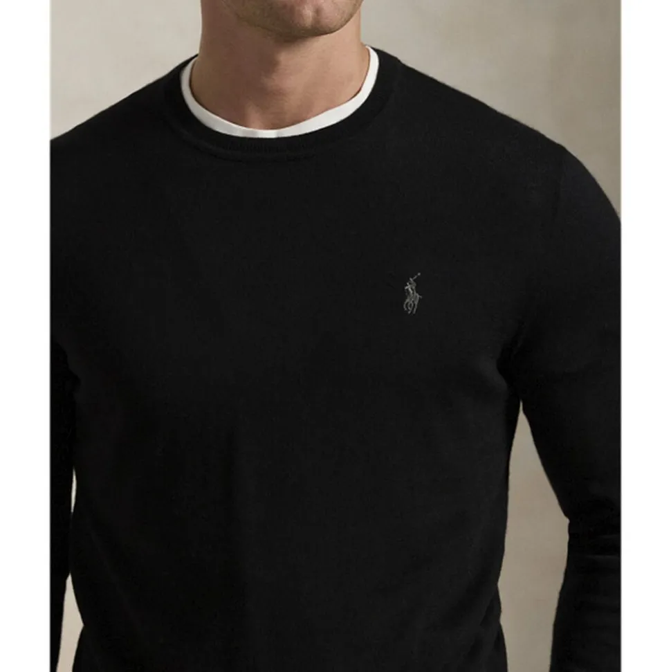 Slim Fit Washable Wool Crewneck Sweater
