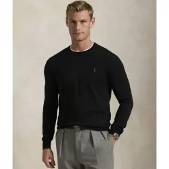 Slim Fit Washable Wool Crewneck Sweater
