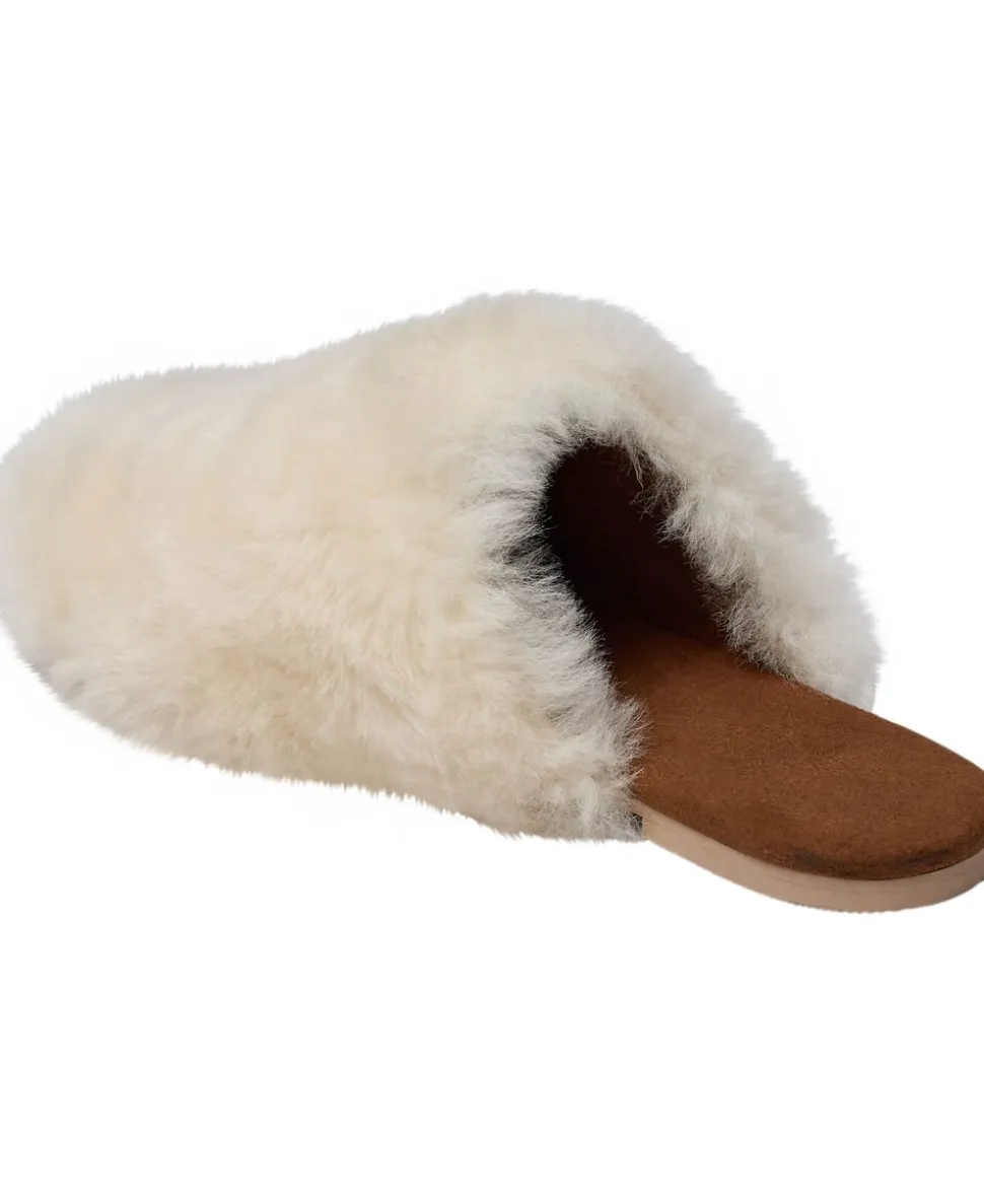 Slipper in Real sheepskin - Off white