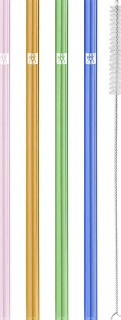 Sorrento Sugerør i glas, farvet