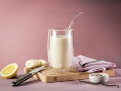 Sorrento Sugerør med knæk i glas, klar