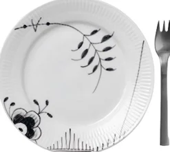 Sort Mega Riflet 19 cm. tallerken