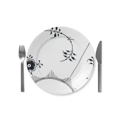 Sort Mega Riflet 27 cm. tallerken