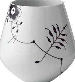 Sort Mega Riflet 20,5 cm. vase
