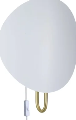Spargo | Væglampe | Hvid/Messing