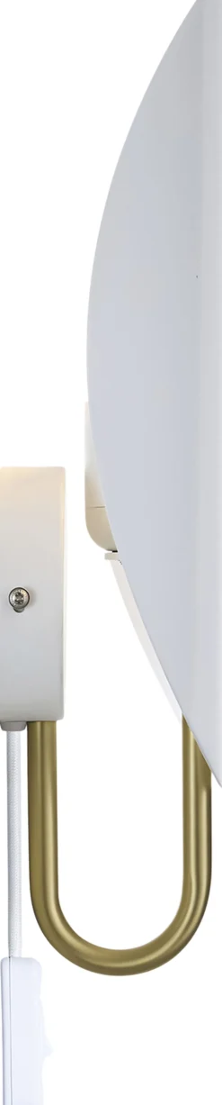 Spargo | Væglampe | Hvid/Messing