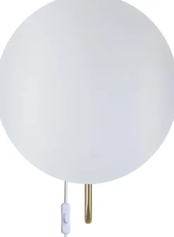 Spargo | Væglampe | Hvid/Messing