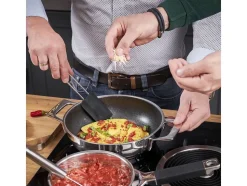 Spatel/dejskraber 26 cm Stål/Sort